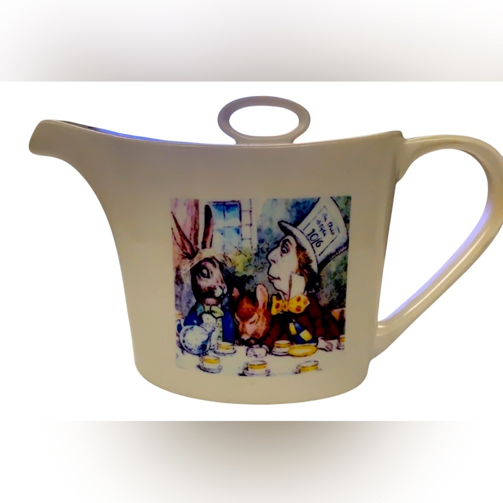 RARE, Alice in Wonderland Teapot By Alchemyโ Fine China